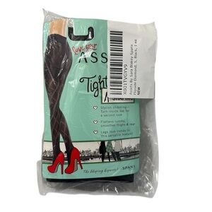 Assets by Sara Blakely SPANX Women’s Black Flipside Diamond Tights Size 5 NWT